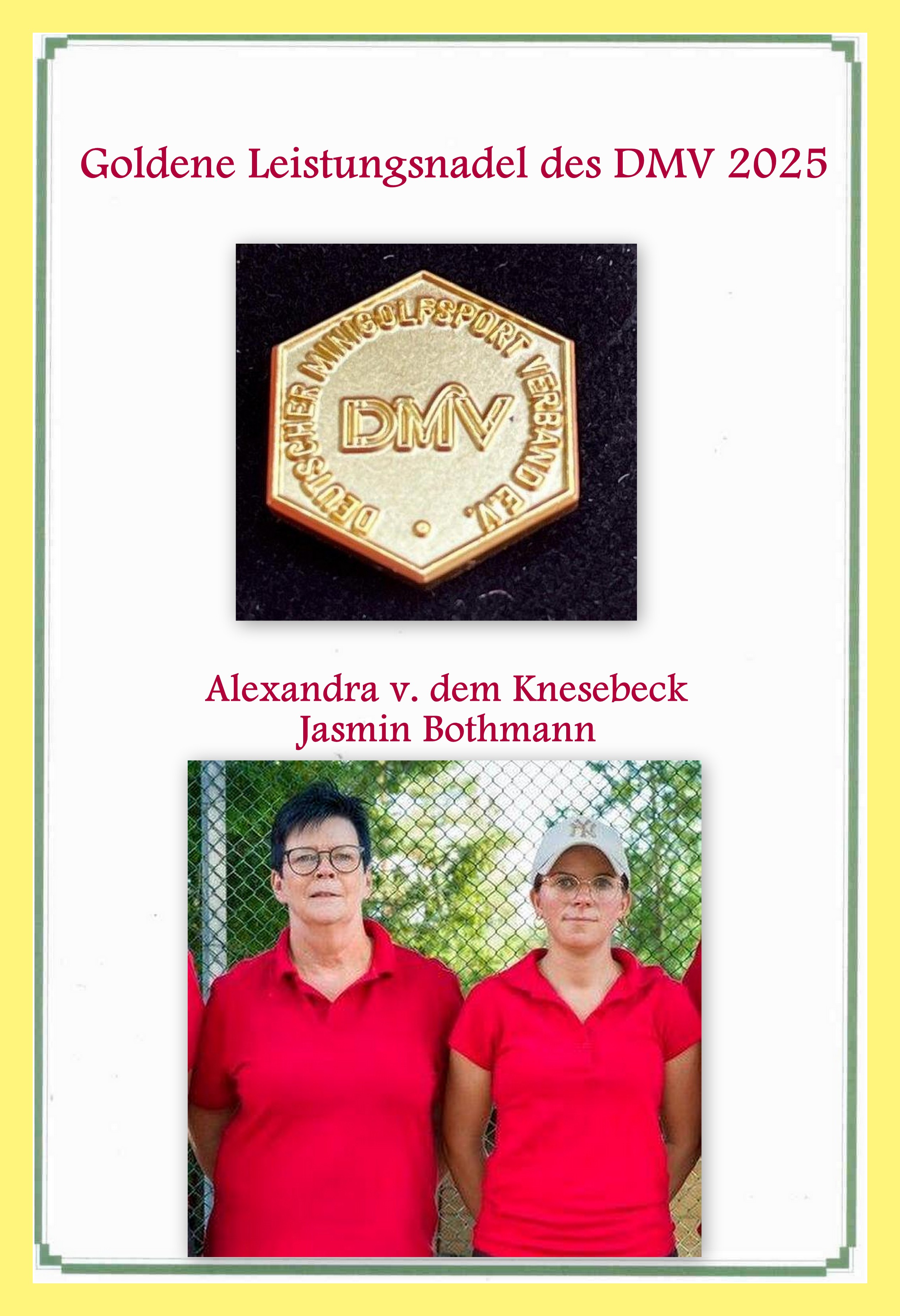 Meisterbilder Leistungsnadel