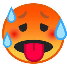Emoij Hitze 