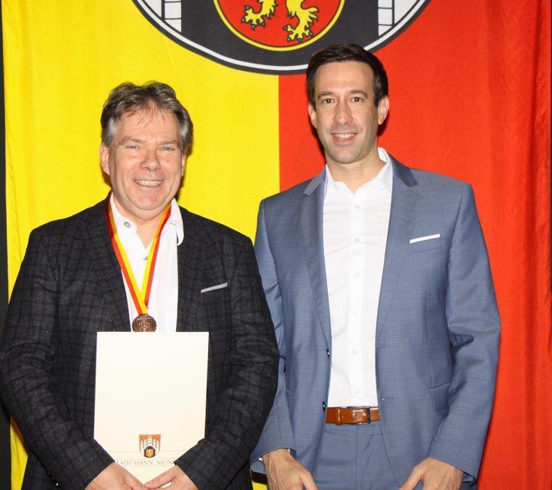 Sportlerehrung Hann Munden Andreas mit Oberburgermeister